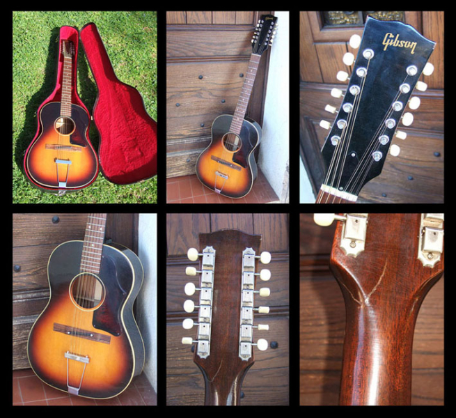 Photo annonce Guitare 12 cordes Gibson B25 12 1969 vintage