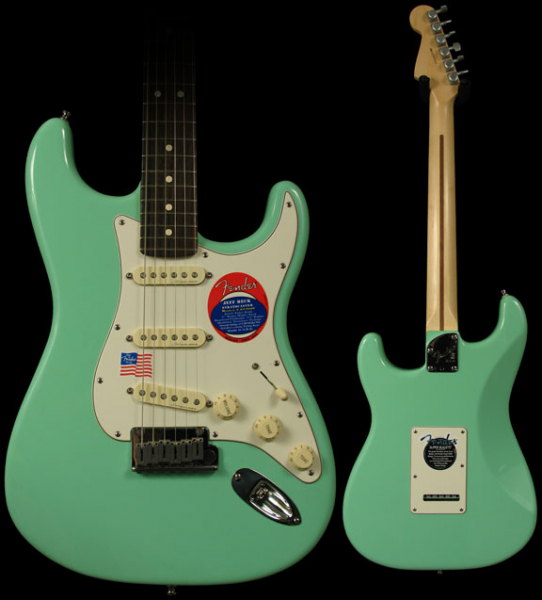 Photo annonce Fender Jeff Beck signature Surf Green USA