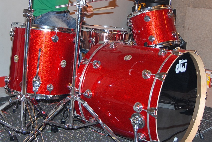 Photo annonce Batterie   DW  Finish Ply red sparkle