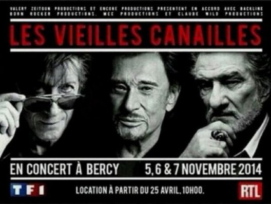 Photo annonce Les Vieilles Canailles 3 places Concert