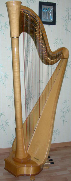 Photo annonce Harpe    Camac   de concert 47 cordes table large