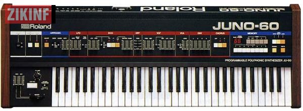 Photo annonce Roland    Juno   60 ou Juno 106 jx clavier analog