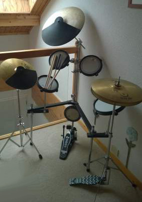 Photo : PACK 3 CYMBALES  + BATTERIE AVEC PAD