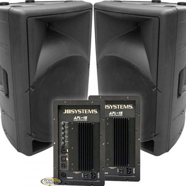 Photo : Enceintes  JB   Systems PL 15 amplifiees x 4