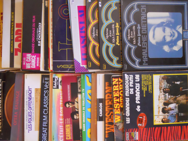 Photo : Lot de 40 disques vinyles Musiques de Films