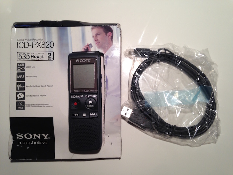 Photo : SONY     ICD     PX820 Enregistreur Vocal