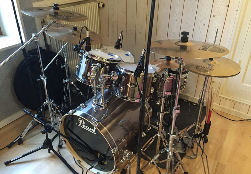 Photo : Pearl Export fusion 20 et cymbales XS20