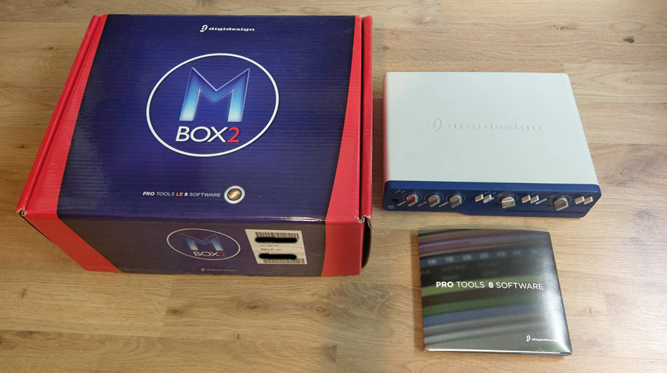 Photo annonce Digidesign       Mbox 2 + Pro Tools carte externe
