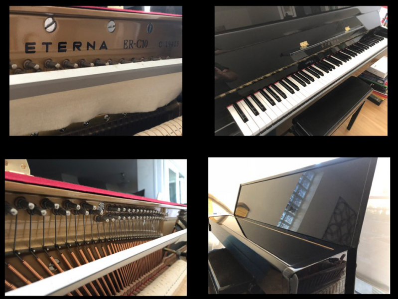 Photo : Piano   droit   Yamaha Eterna ER C10 Noir laque