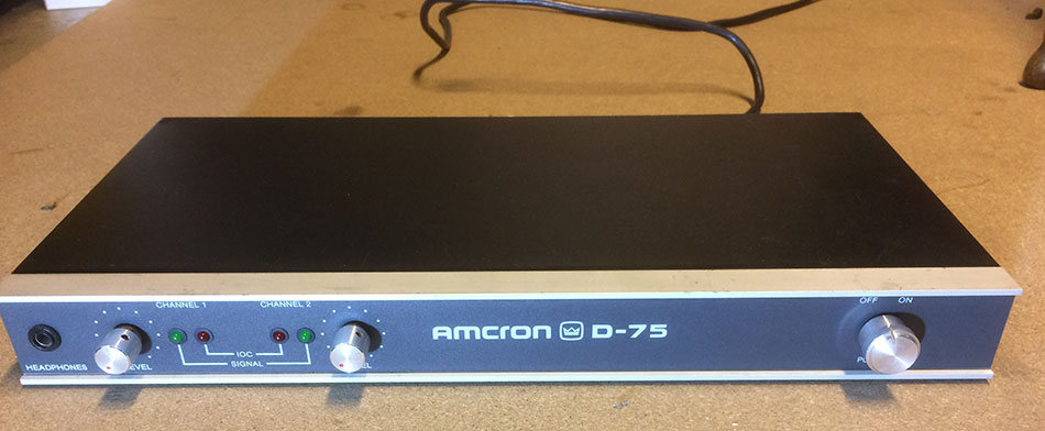 Photo annonce CROWN            Amcron D 75 ampli monitoring