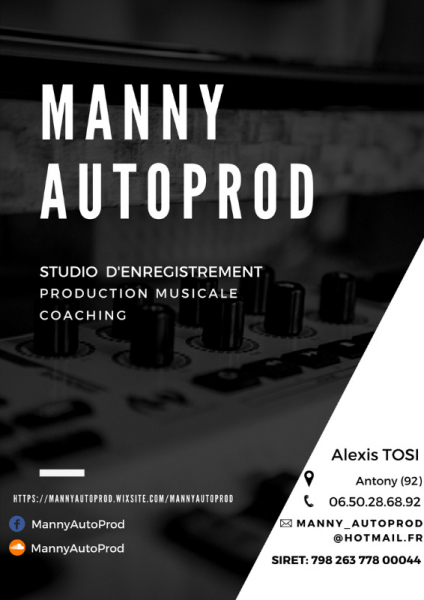 Photo : Studio d enregistrement a Antony Manny Autoprod