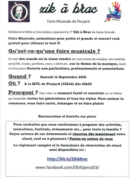 Photo : Zic a Brac Foire Musicale Gironde