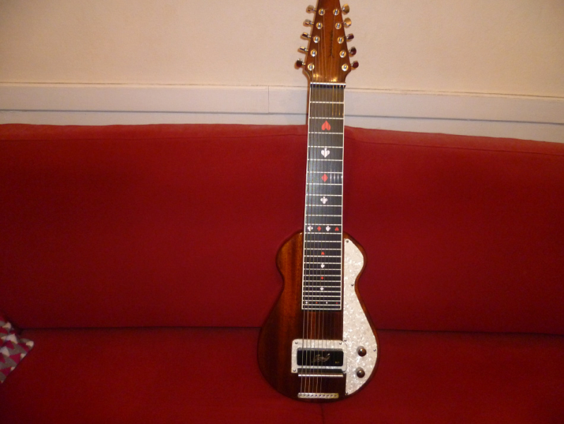 Photo : Lap     Steel    guitare 10 cordes