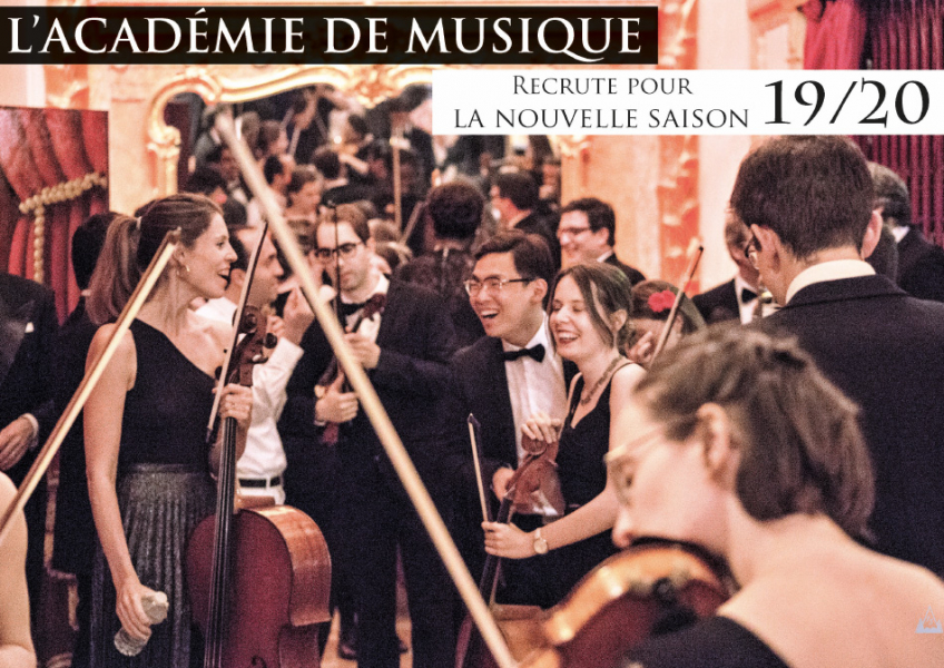 Photo : Recrutement Academie de musique du Palais 2019 20