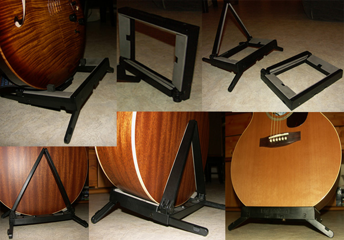 Photo annonce 2 stands pliables acoustique ou electrique