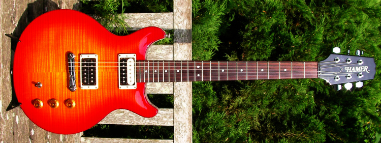 Photo : Hamer Studio Archtop Transparent Red US