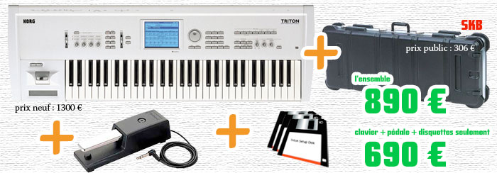 Photo annonce Synthetiseur Korg Triton & Flight Case SKB