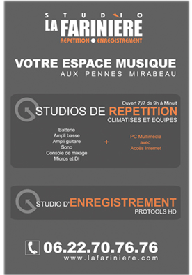 Photo annonce STUDIOS DE REPETITION 13