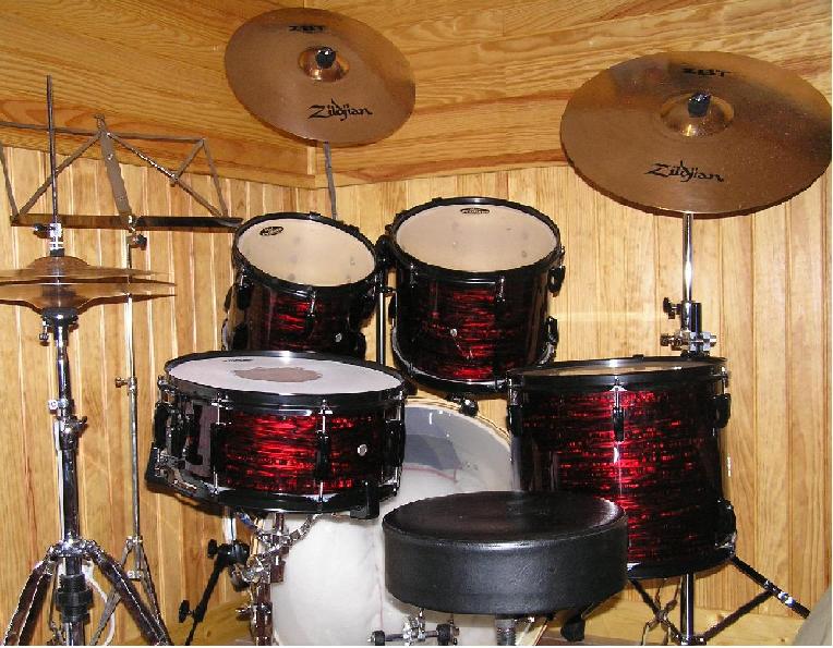Photo : Set de Batterie Pearl & Zildjian