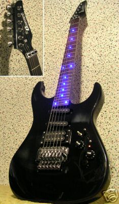 Photo annonce GUITARE avec LED Incrustees dans le manche