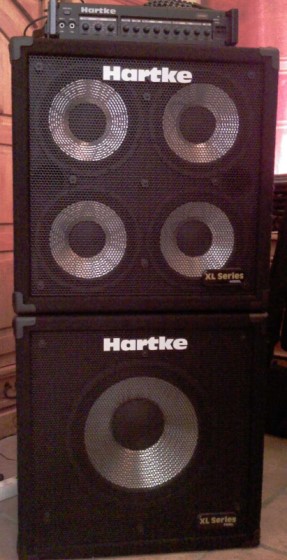 Photo : Tete Hartke Basse & XL 410 + XL 115