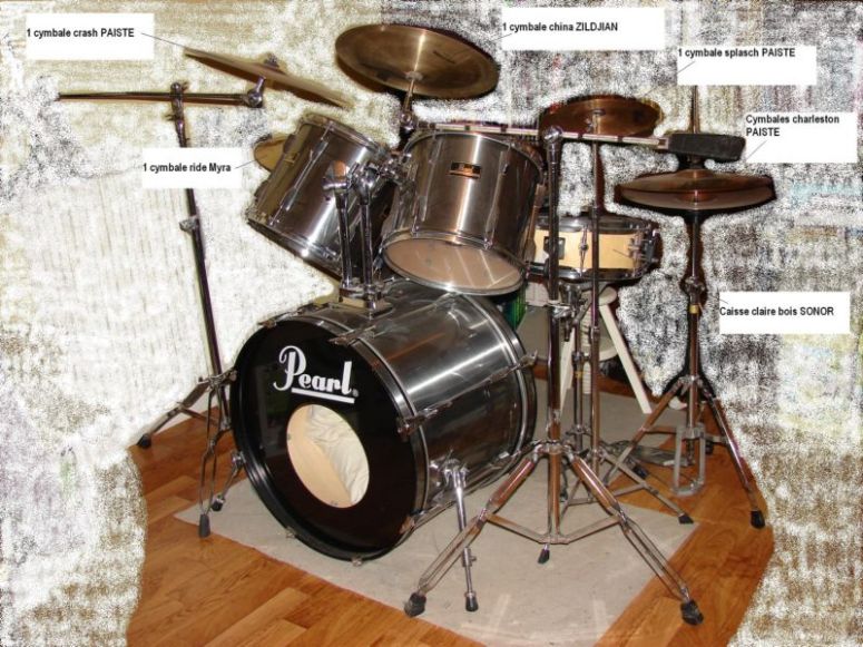 Photo : Batterie PEARL EXPORT 5 futs 