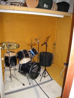 Photo : Studio avec batterie
