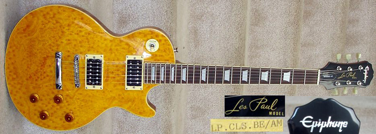 Photo : Epiphone Les Paul Classic BirdsEye