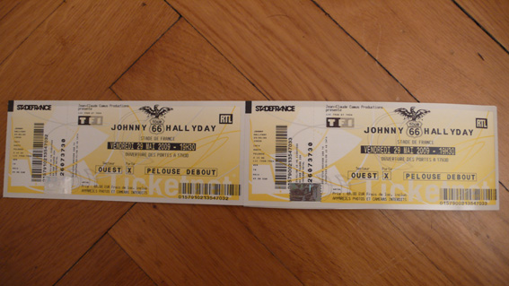 Photo annonce Concert Johnny Hallyday 29 mai