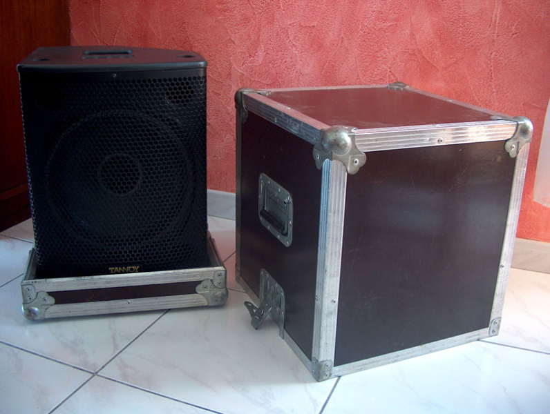 Photo annonce 2 Flight case Tannoy T12 ou autres enceintes