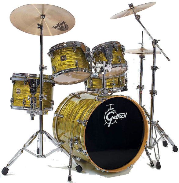 Photo annonce Gretsch Maple finish ply yellow oyster