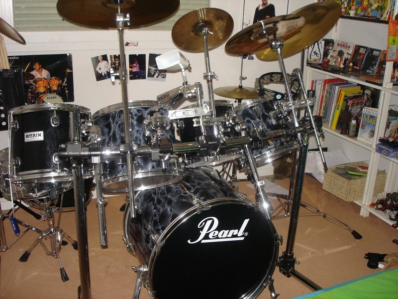 Photo : Batterie Pearl Basix Gibraltar