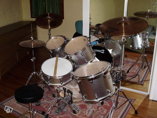 Photo annonce Batterie Premier Cabria & Cymbales Sabian
