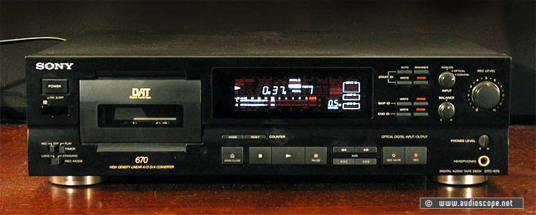 Photo annonce Platine DAT Sony DTC 670