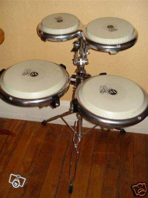 Photo annonce Set percussions congas bongos LP compact pro