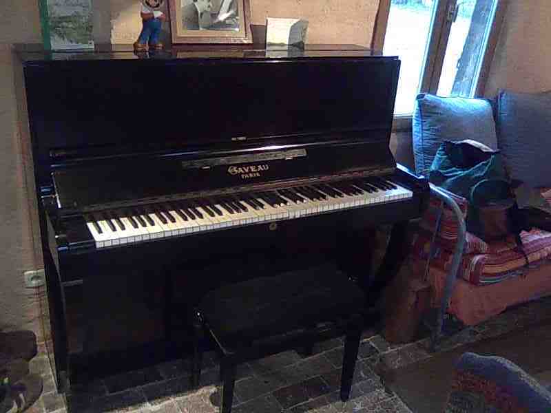 Photo annonce PIANO DROIT NOIR GAVEAU
