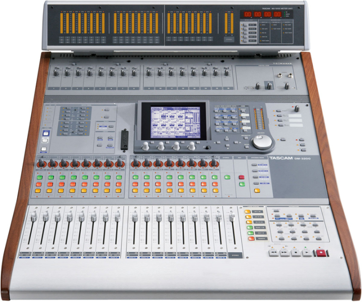 Photo annonce Tascam DM 3200 & Bargraph + cartes