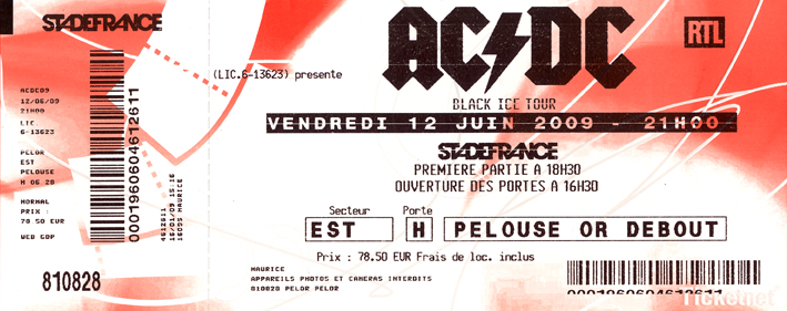 Photo annonce ACDC Concert