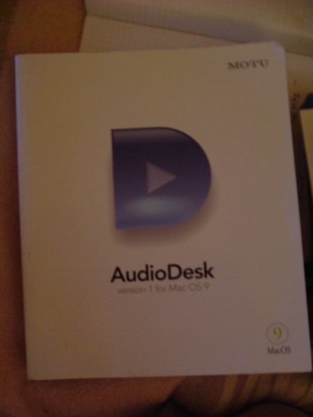 Photo annonce MOTU AUDIODESK Manuel d utilisation