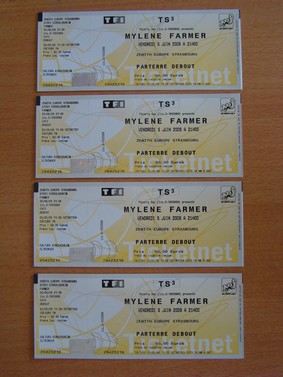 Photo annonce Billets concert Mylene FARMER au Zenith Stras