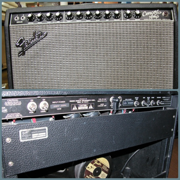 Photo annonce Ampli a lampes FENDER Concert Amp