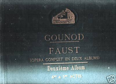 Photo annonce Album FAUST GRAMOPHONE