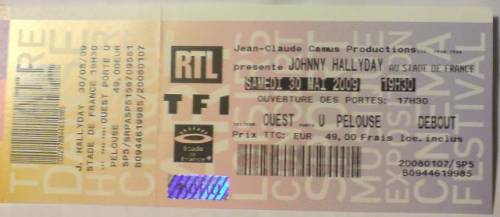 Photo annonce Pelouse Johnny Hallyday Stade de France