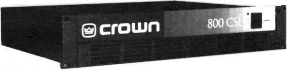 Photo : Amplificateur Crown CSL 800