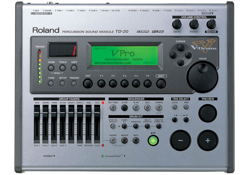 Photo annonce Roland TD20 & Tabouret casque cymbale