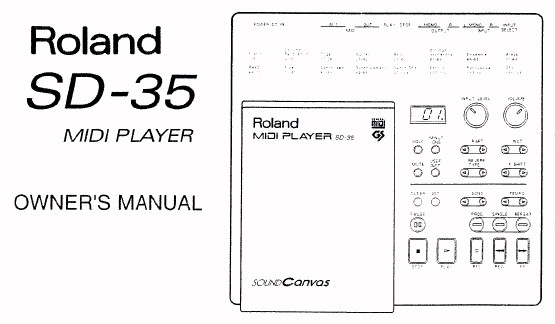 Photo annonce Roland SD 35 & Mode emploi