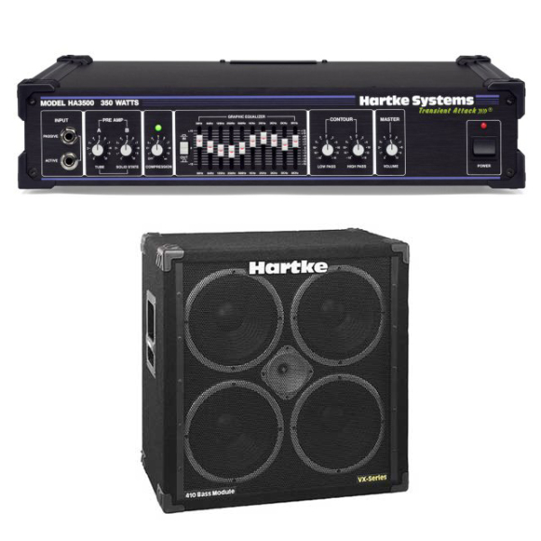 Photo annonce Tete ampli Hartke HA3500 & baffle VX410