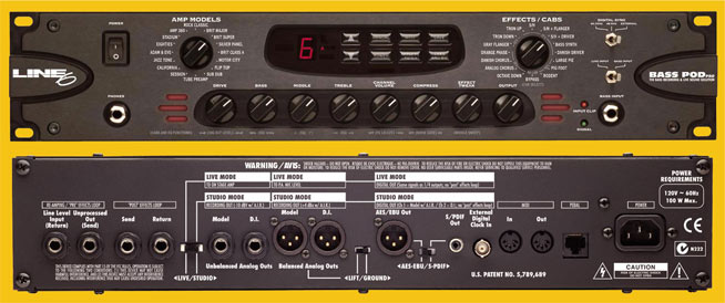 Photo : Line 6 Bass pod pro Simulateur d ampli bass