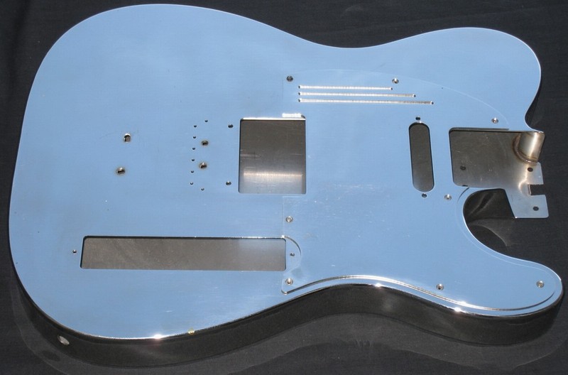 Photo annonce Corps telecaster metal inox & plaque