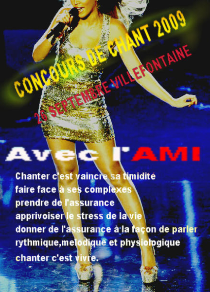 Photo annonce CONCOURS DE CHANT RHONE ALPES 2009